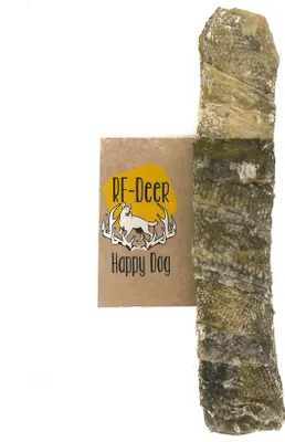 Produktbild von RF-DEER: 5 Stück 125-130g 14-16cm getrocknete Dorschhaut Kabeljauhaut Fisch Dorsch 100% natürliche Kauartikel Kausnack für alle Hunde