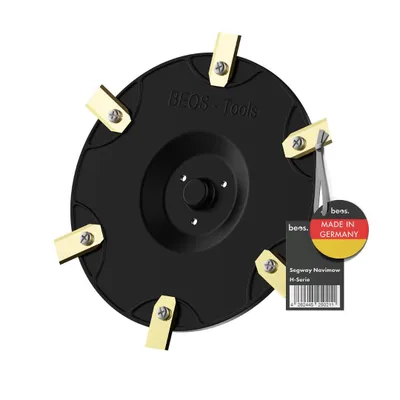 Produktbild von beos® Premium Mähroboter Tuning-Messerteller für 6x Klingen - Kompatibel mit Segway Navimow H-Serie - glasfaserverstärkte Messerscheibe Ø 180 mm