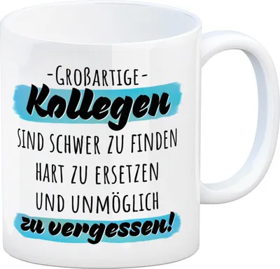 Produktbild von Großartige Kollegen sind schwer zu finden Kaffeebecher