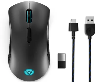 Immagine prodotto di Lenovo Legion M600 Wireless Gaming mouse Giocare Ambidestro RF Wireless Bluetooth USB Type A Ottico 16000 DPI nero
