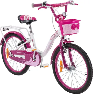 Produktbild von Actionbikes Kinderfahrrad Daisy 20 Zoll | Kinder Fahrrad- V-Brake Bremsen - Kettenschutz - Fahrradständer - Kinder Fahrrad - 6-9 Jahre (East Pink)