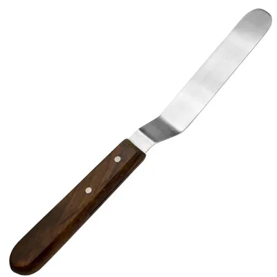 Streichmesser aus Edelstahl mit Holzgriff, 24 cm
