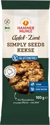 Produktbild von Simply Seeds Kekse Apfel Zimt 100g