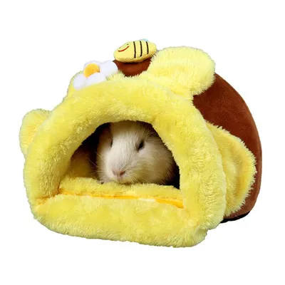 Produktbild von Cosanter Weicher Warm Haustier Nest Kuschelhöhle mit Schöne Muster, Hamstern Meerschweinchen Nest