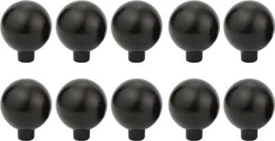 Immagine prodotto di Natural Goods Berlin maniglia per mobili BALL, pomolo per mobili, maniglia per armadi, pomolo per cassetti e porte, nero, 10 pezzi
