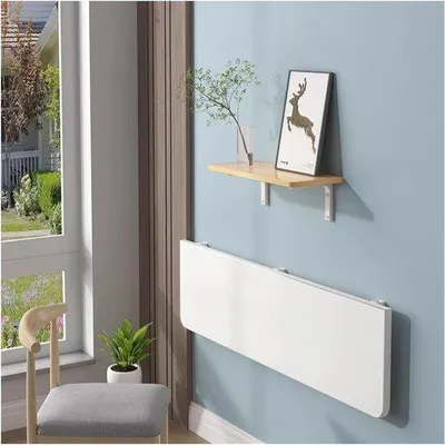 Produktbild von Wandbureau Klapptisch - Hochglanz Weiß - 60x30cm