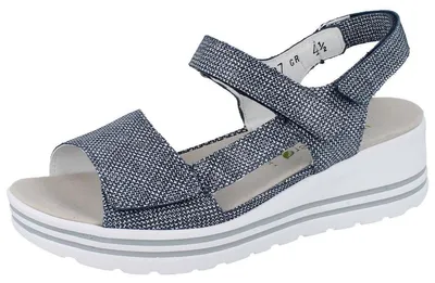 Produktbild von WALDLÄUFER H-Michelle Damen Sandale blau marine Leder - Größe: UK 4,5