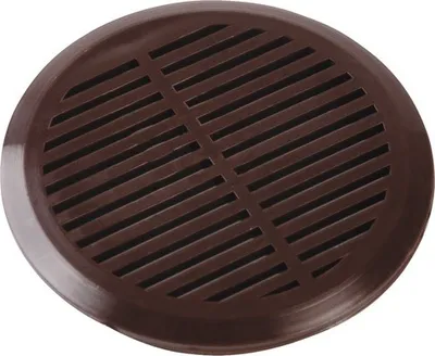 Produktbild von Rotheigner Möbelgitter Kunststoff braun rund 50 mm Pack = 4 St