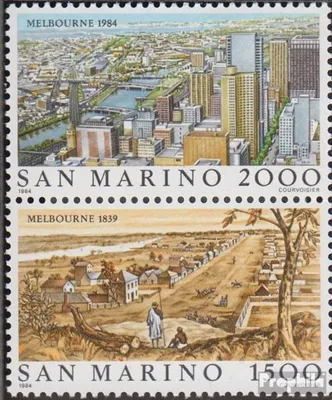 Produktbild von Briefmarken San Marino 1984 Mi 1301-1302 Paar (kompl.Ausg.) postfrisch Weltstädte - Melbourne
