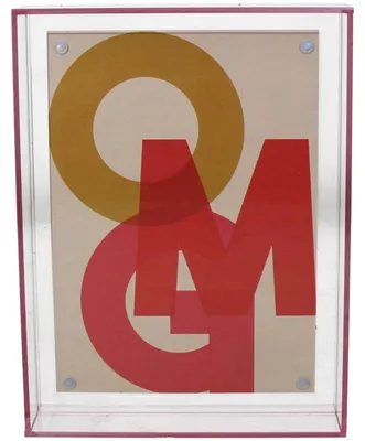 Obrázok produktu pre Rámček na fotografie HD Collection, akryl, ružová farba, 13x18 cm