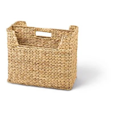Produktbild von Adam Schmidt Korn Zeitungsständer, Zeitungskorb, aus Wasserhyazinthe, rechteckig, Maße 400 x 200 x 230 mm, natur