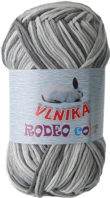 Produktbild von 50g Baumwoll-Strickgarn Rodeo Color Handstrickgarn Klassikgarn freie Farbwahl, Farbe:445 TonesOfGrey