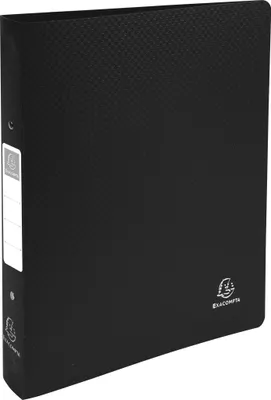 Produktbild von Exacompta 10x Ringbuch PP 1000µ 2Ring Rücken 40mm A4 Überbreite Schwarz 54391E