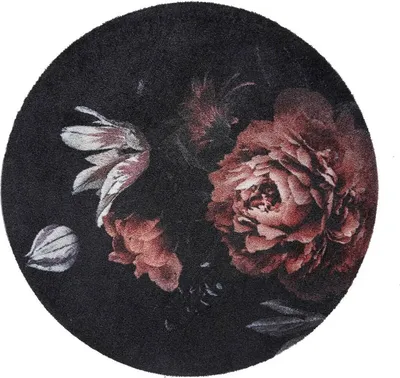 Produktbild von MD Entree Universal | Teppichläufer - Wohnzimmerteppich - Eingangsmatte,Motiv:bella rosa;Größe:Ø 100 cm