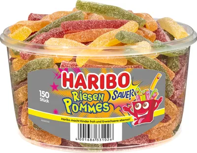 Image de Haribo Riesen Pommes acidulées fruitées et savoureuses 1200g