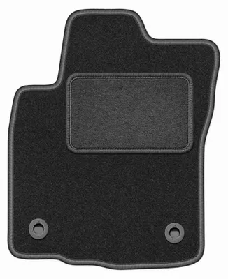 Image de Tapis conducteur en moquette pour Toyota Hilux VIII depuis 2015 (pick-up) – 1 pièce, gris graphite, sur mesure – Wielganizator LUX