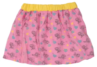 Produktbild von Paw Patrol Rock für Mädchen - Skye & Everest Meshrock kurzer Rock Kleidchen Kleid Pink 98-104