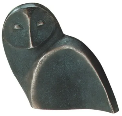 Produktbild von Bronzeskulptur Eule 11 cm patiniert