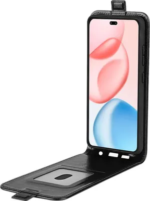 Immagine prodotto di Per Honor 400 Pro Texture verticale in Similcuoio Custodia protettiva Flip Cover Nero