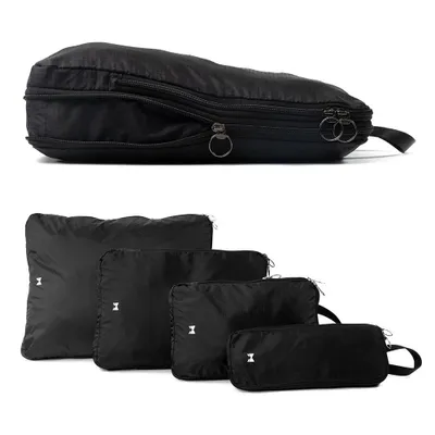 Produktbild von Gentlemen's Packtaschen-Set - Reise Organizer mit Kompression - Packing Cubes für Koffer & Rucksack - Packwürfel Set mit YKK Reißverschlüssen