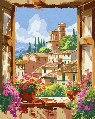 Immagine prodotto di Dipingere con i numeri - La mia amata Toscana 40x50 cm - Ideyka
