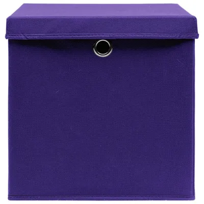 Produktbild von Stabli Aufbewahrungsboxen mit Deckeln 4er-set - 28x28x28cm Lila - Gartenboxen DE873702 - Gartenboxen