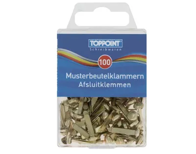 Produktbild von 100 Rundkopfklammern Musterbeutelklammern