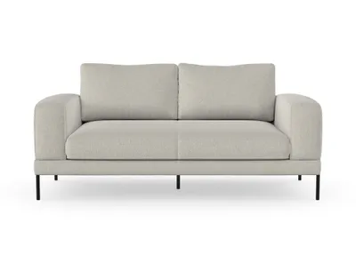 Produktbild von Karin 2-Sitzer-Sofa, Massivholzkonstruktion, skandinavischer Stil, Hohe Beine aus Metal, Grande 03 Beige