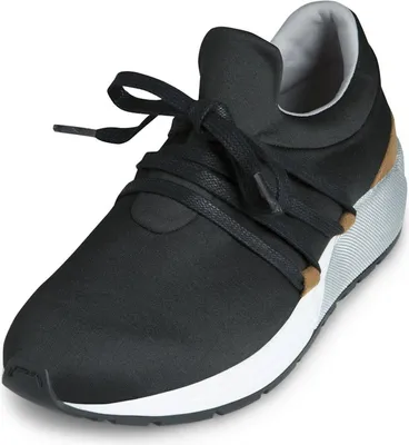 Produktbild von Pieces Damen Sneaker Schwarz mit Schnürverschluss für den täglichen Gebrauch und die Freizeit