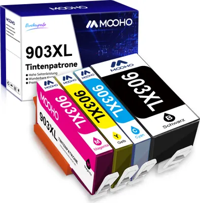 Produktbild von 4PK ersetzt für HP 903XL 903 Druckerpatronen Officejet 6950 6962 Pro 6960 6968 6970 6971 6961 6974 6963 6975 6964 6976 6965 6978 6966 6979 All-in-One
