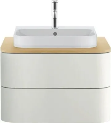 Produktbild von Konsolenunterschrank HAPPY D.2 PLUS 408x650x480mm weiß seidenmatt weiß seidenmatt