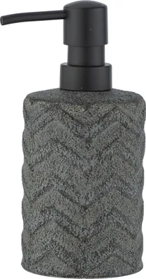Image de Distributeur de savon WENKO 360 ml doseur Lotion MANTUA gris Accessoires de salle de bain WC Cuisine