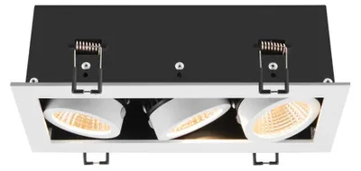 Obrázok produktu pre SLV 1007568 KADUX, stropné svietidlo LED, trojité, 3000K, 38°, štvorcové, biele