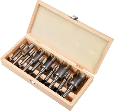 Obrázek produktu pro Yato YT-33837, Sada, Vrtačka, Dřevo, Uhlíková ocel, 15,20,25,30,35 mm, 10 kusů