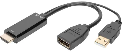 Obrázek produktu pro DIGITUS 4K HDMI adaptér - HDMI na DisplayPort