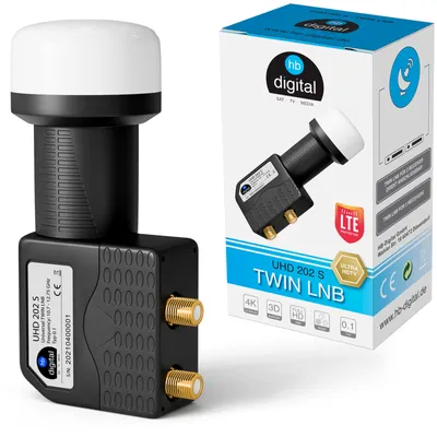 Produktbild von HB-DIGITAL UHD 202 S Twin LNB "SCHWARZ"