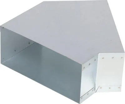 Produktbild von Flachkanal Bogen 45° 200 x 90 mm