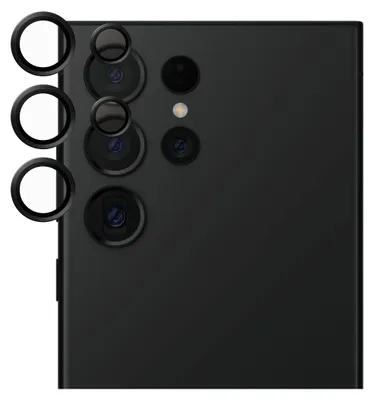 Zdjęcie produktu dla PanzerGlass SAFE. by ® Camera Lens Protector Black Samsung Galaxy S24 Ultra, Samsung, Samsung - Galaxy S24 Ultra, Aplikacja na sucho, Odporny na zadrapania, Odporny na wstrząsy, Czarny, 1 szt.