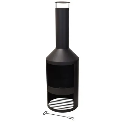 Produktbild von ProGarden Outdoor-Ofen mit Schornstein Metall 134 cm