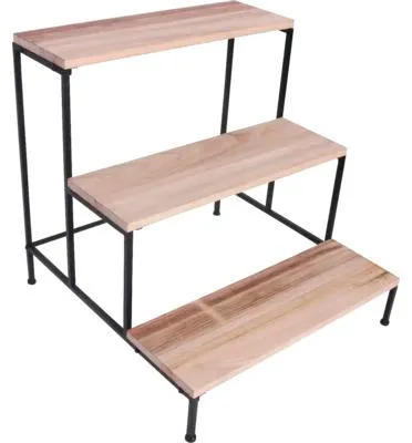 Produktbild von Pflanzentreppe Lafiora Metall Holz 60 x 60 x 60 cm
