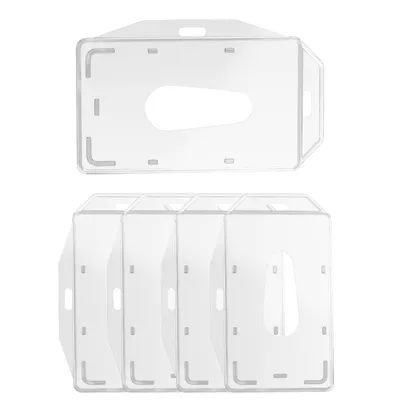 Produktbild von Auswelter aus transparentem Hartplastik [Stück 5] für Kreditkarte/Personalausweis/Kundenkarte/Busfahrkarte/Kantinenkarte/Büroausweis Phonillico®