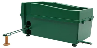 Image de Distributeur automatique de balles de golf - Distributeur de balles non électrique - Capacité de 100 balles - Avec support pour club - 62x32x32 cm - Vert