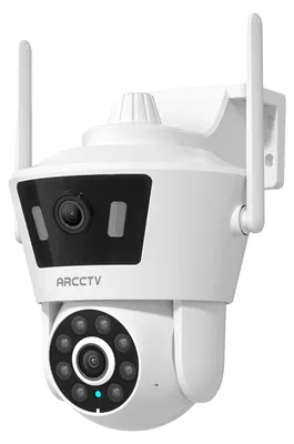 Immagine prodotto di Telecamera di sicurezza, registrazione 24 ore su 24, 7 giorni su 7, 4 megapixel, connettività dual-band, visione notturna a colori, audio bidirezionale