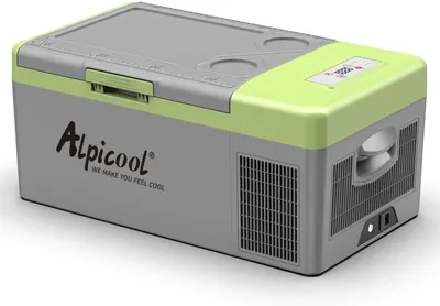 Image de Glacière Y16T, 15 litres, 12 V, mini-réfrigérateur, compresseur électrique, glacière pour voiture, idéale pour le camping, petite, portable, pour voiture, camion, bateau