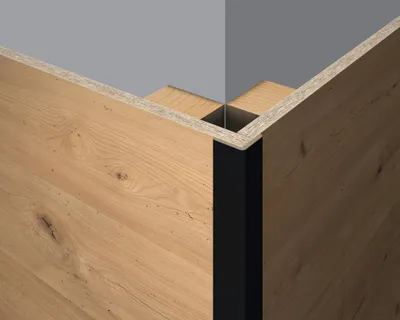 Produktbild von EGGER Faltleiste Decowall FL537 schwarz