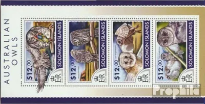 Produktbild von Briefmarken Salomoninseln 2015 Mi 3127-3130 Kleinbogen (kompl. Ausg.) postfrisch Eulen