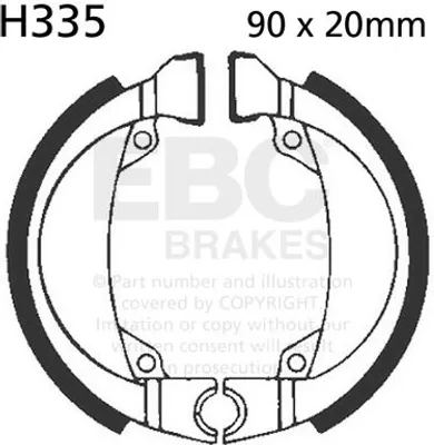 Immagine prodotto di Ganasce freno EBC H335 (1 set)