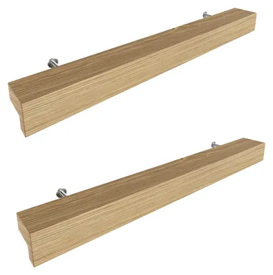 Produktbild von Sossai Holz Möbelgriffe aus Eiche | GAH01 | Lochabstand 160mm, Länge 220mm, 2 Stück