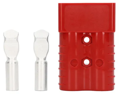 Productafbeelding van 350A, 600V, stekkerverbinding, SH350, dubbele aansluiting, hoogstroom, batterij, snellaadkit voor auto, zonnepaneel, caravan, boot, vorkheftruck, rood