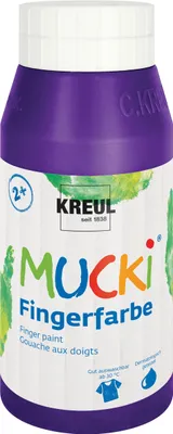 Zdjęcie produktu dla KREUL Farba do malowania palcami "MUCKI", fioletowa, 750 ml